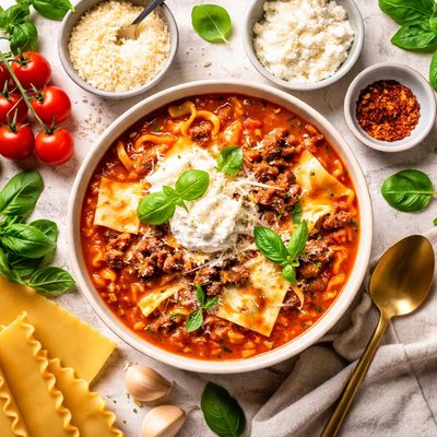 Image of Cheeeesy Lasagna Soup