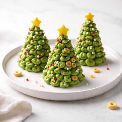 Image of Cheerio Christmas Trees
