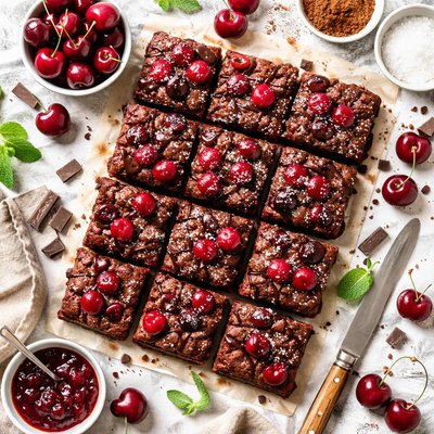 Image of Cheery Cherry Brownies