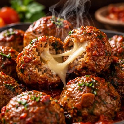 Image of Albóndigas Rellenas de Queso Bajo en Sodio