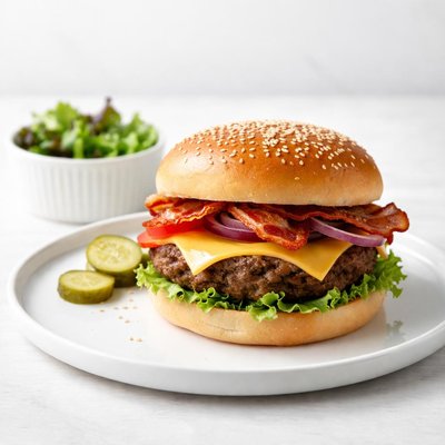 Image of Cheese and Bacon Burger