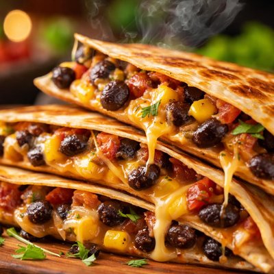 Image of Cheese and Bean Quesadillas