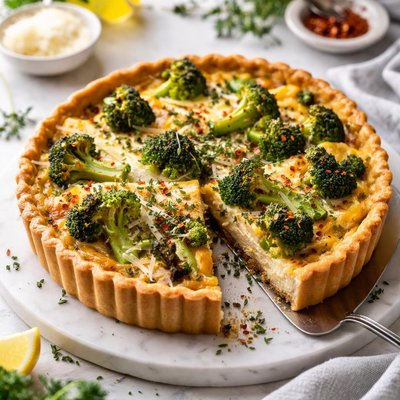 Image of Cheese and Broccoli Tart
