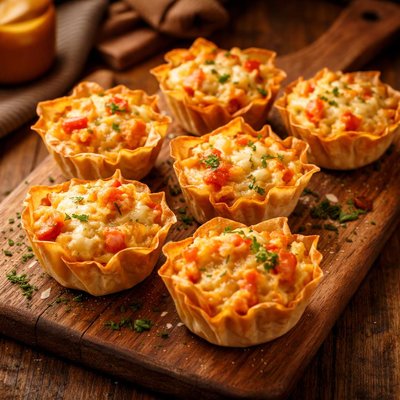 Image of Cheese and Crab Cups