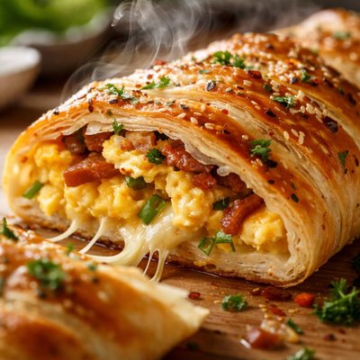 Image of Cheese and Egg Breakfast Braid