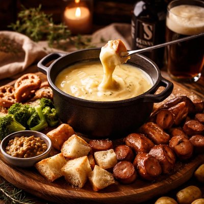 Image of Cheese and Guinness Fondue