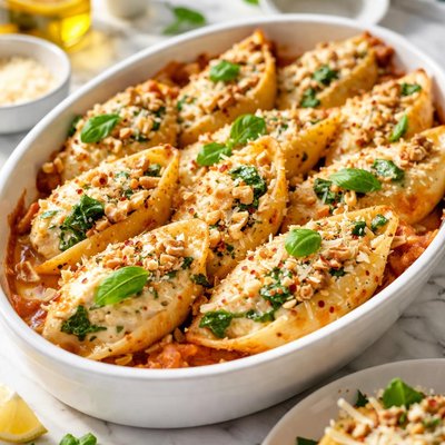 Image of Cheese and Nut Stuffed Shells