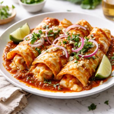 Image of Cheese and Onion Enchiladas