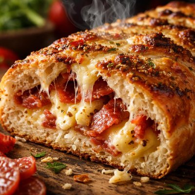 Image of Cheese and Salami Loaf