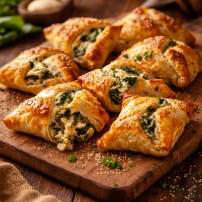 Image of Cheese and Spinach Puffs