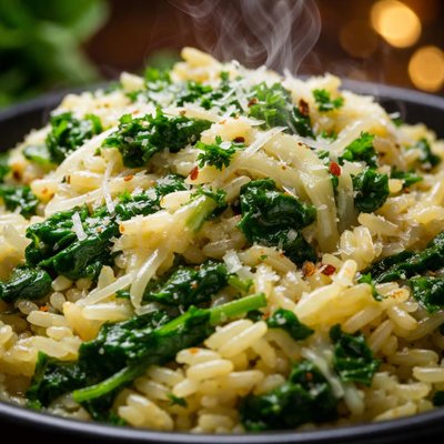 Image of Cheese and Spinach Rice