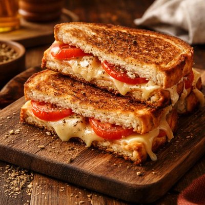 Image of Cheese and Tomato Toastie