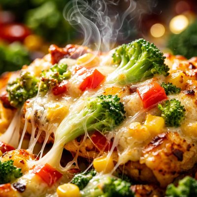 Image of Cheese and Vegetable Crisp