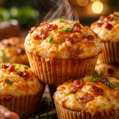 Image of Cheese Bacon Breakfast Muffins