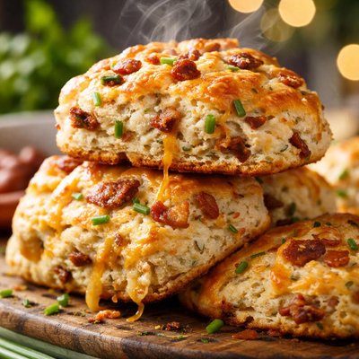 Image of Cheese Bacon Chive Scones