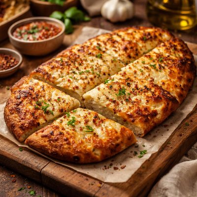 Image of Cheese Crusted Flat Bread