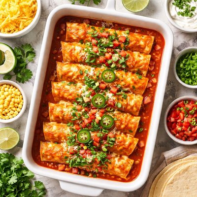 Image of Cheese Enchiladas for Oamc