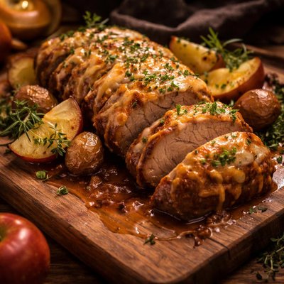 Image of Cheese Glazed Autumn Pork