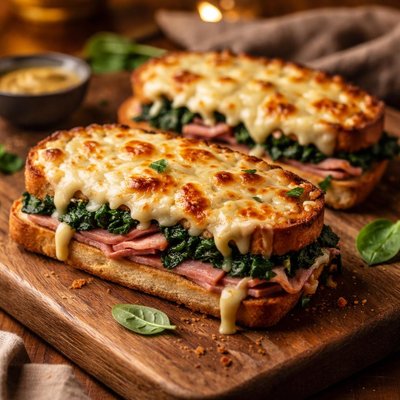 Image of Cheese Ham Spinach Melt