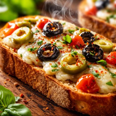 Image of Cheese Olive Bruschetta