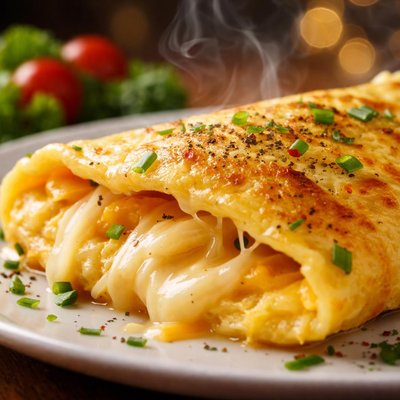 Image of Cheese Omelette Omelette Au Fromage