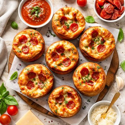 Image of Cheese Pepperoni Popovers