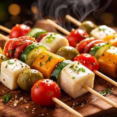 Image of Cheese Plate Kebabs