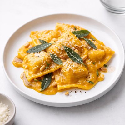 Image of Cheese Ravioli with Pumpkin Sage Sauce