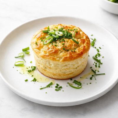 Image of Cheese Souffle with Scallions and Chives