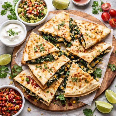 Image of Cheese Spinach Quesadillas