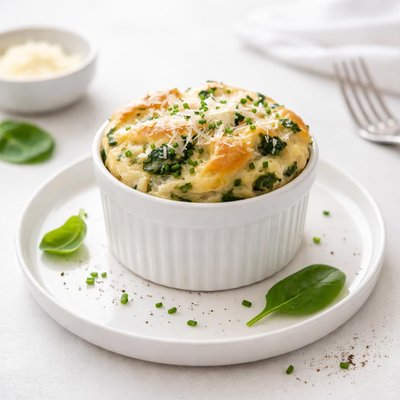 Image of Cheese Spinach Souffle