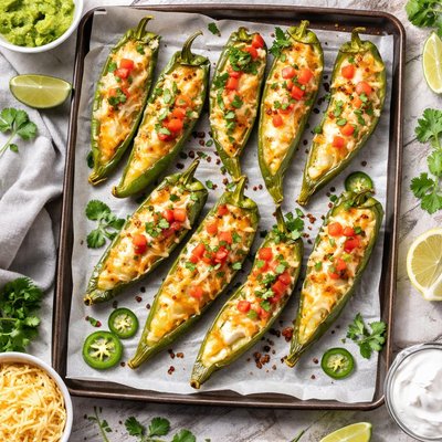 Image of Cheese Stuffed Anaheim Peppers