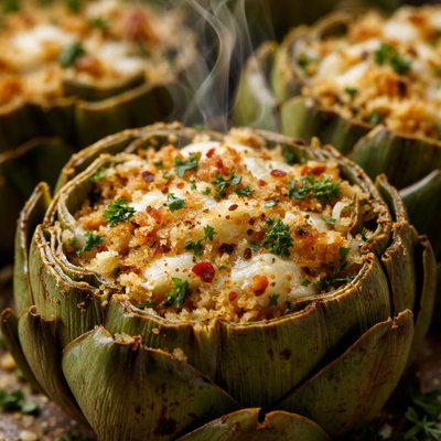 Image of Cheese Stuffed Artichokes