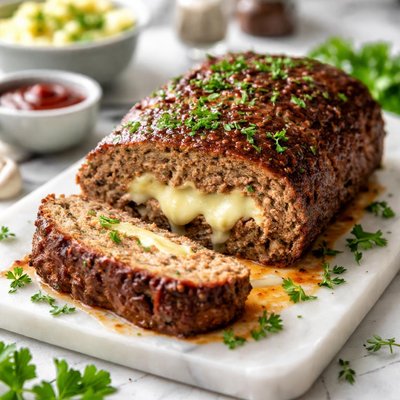 Image of Cheese Stuffed Meatloaf