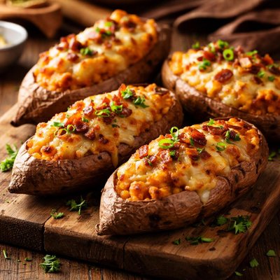 Image of Cheese Stuffed Sweet Potatoes