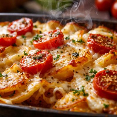 Image of Cheese Tomato Potato Bake