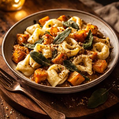 Image of Cheese Tortellini Butternut Squash with Brown Butter Sage