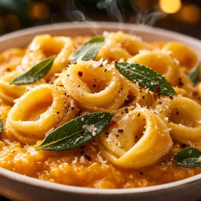 Image of Cheese Tortellini with Squash Puree