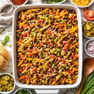 Image of Cheeseburger and Fries Casserole Ii