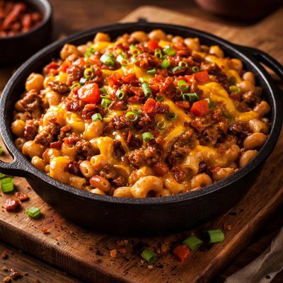 Image of Cheeseburger Chili Mac and Cheese