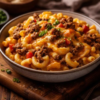 Image of Cheeseburger Macaroni and Cheese
