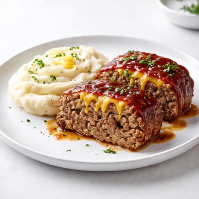 Image of Cheeseburger Meatloaf and Mashed Potatoes
