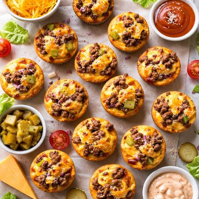 Image of Cheeseburger Mini Muffins