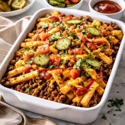 Image of Cheeseburger N Fries Casserole