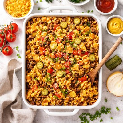 Image of Cheeseburger Noodle Casserole