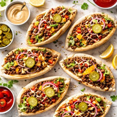Image of Cheeseburger Pitas