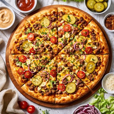 Image of Cheeseburger Pizza