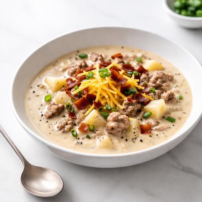 Image of Cheeseburger Potato Chowder