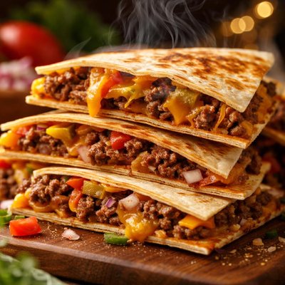 Image of Cheeseburger Quesadillas