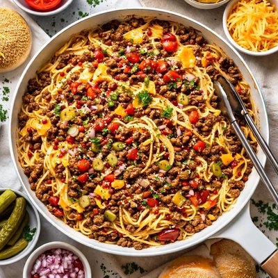 Image of Cheeseburger Spaghetti